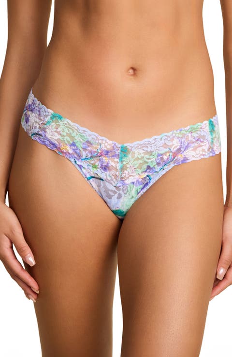 Print Low Rise Thong