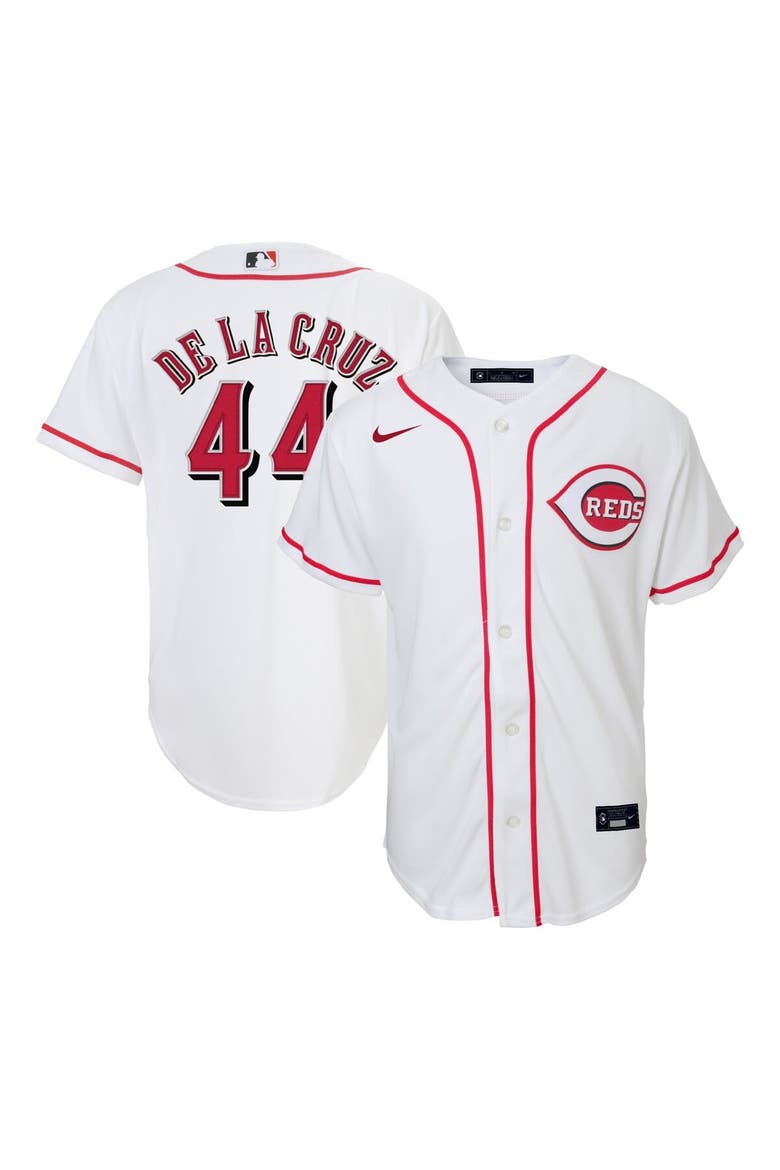 Toddler Nike Elly De La Cruz White Cincinnati Reds Home Replica Jersey, Alternate, color, White