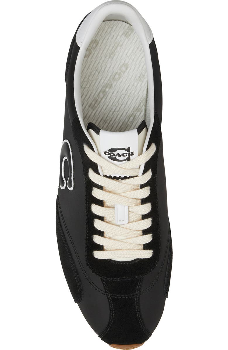 COACH Logo Mixed Media Sneaker, Alternate, color,