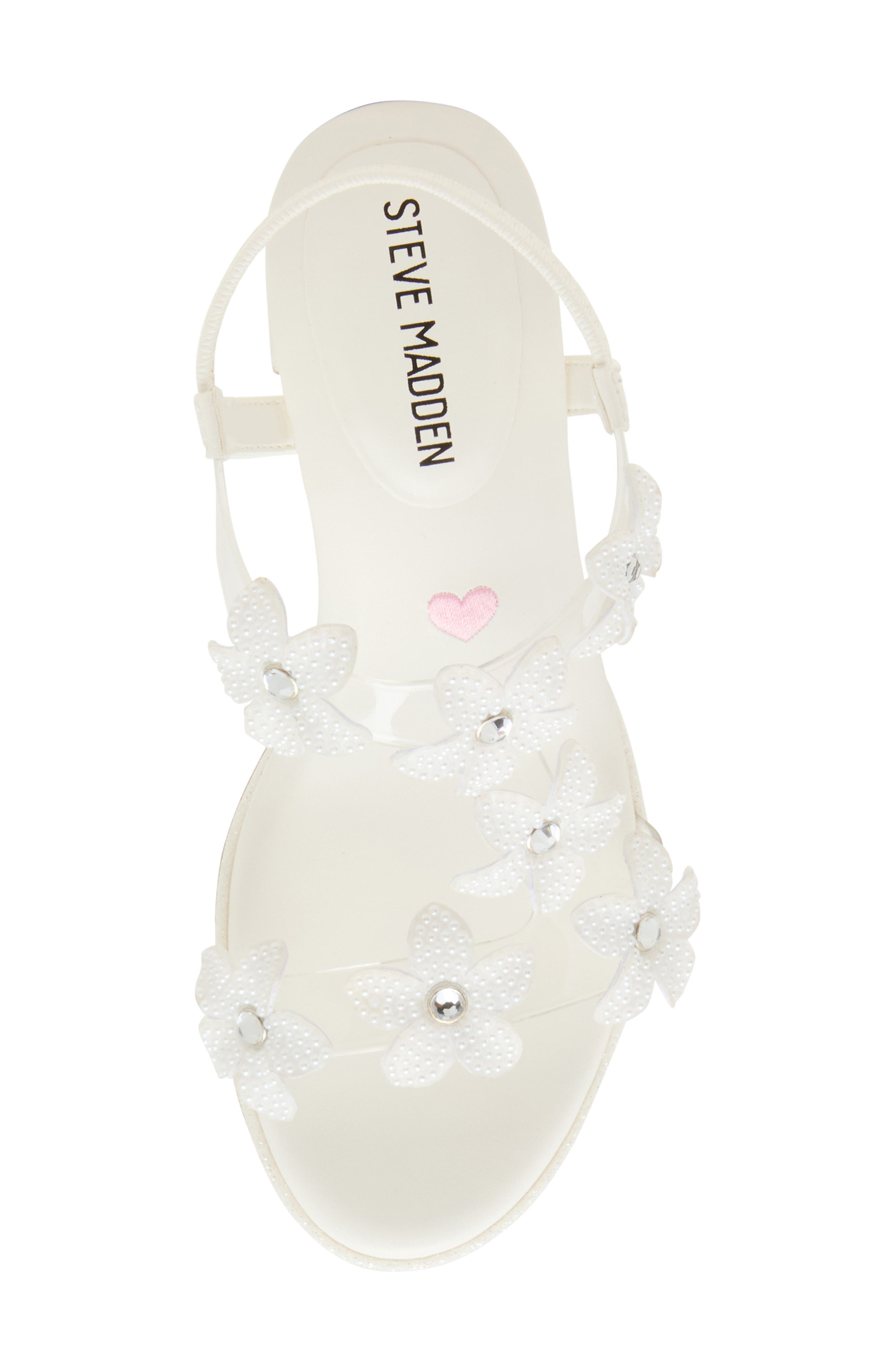 Steve Madden Kids' Jsavvy Slingback Sandal, Alternate, color, White