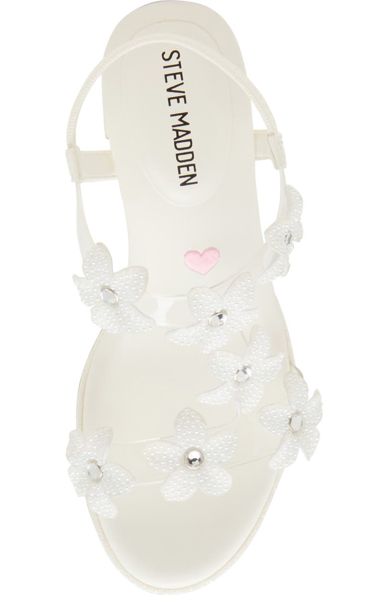 Steve Madden Kids' Jsavvy Slingback Sandal, Alternate, color, White