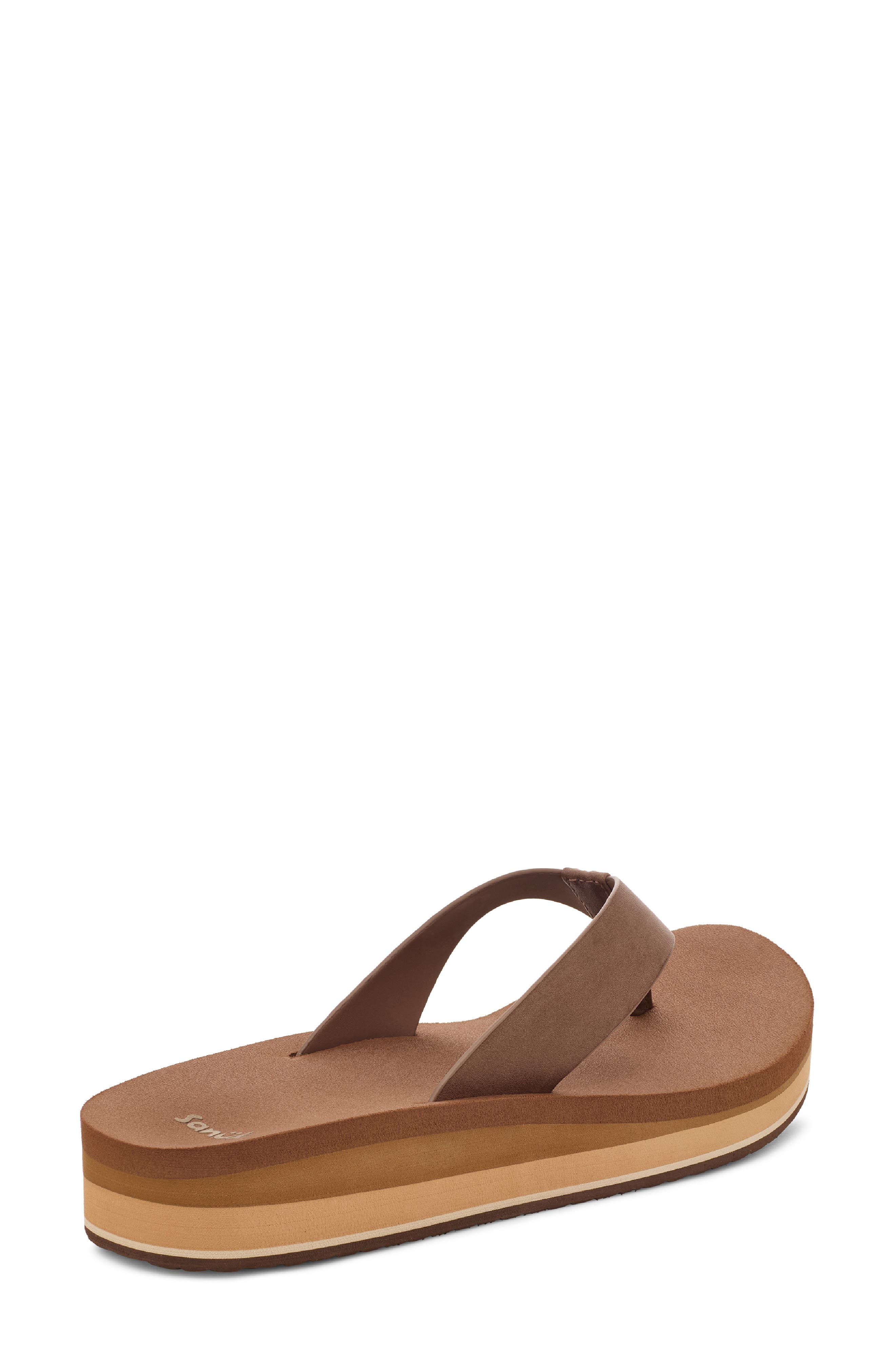 Highland Flip Flop, Alternate, color, BROWN 2