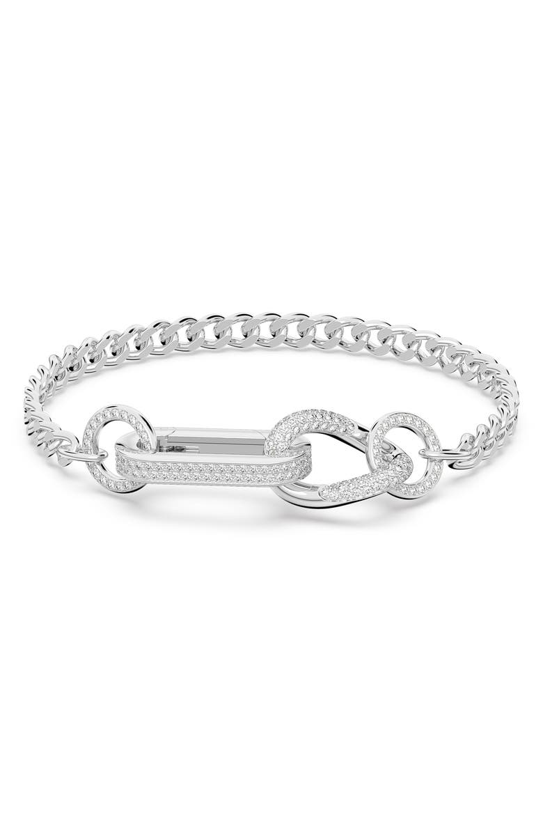 Swarovski Dextera Pavé Swarovski Crystal Chain Bracelet, Main, color,