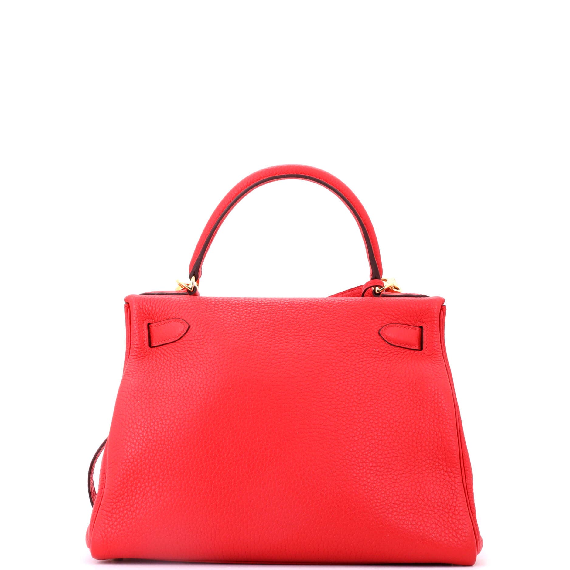 Kelly Handbag Red Clemence with Gold Hardware 28, Alternate, color, Rouge Tomate