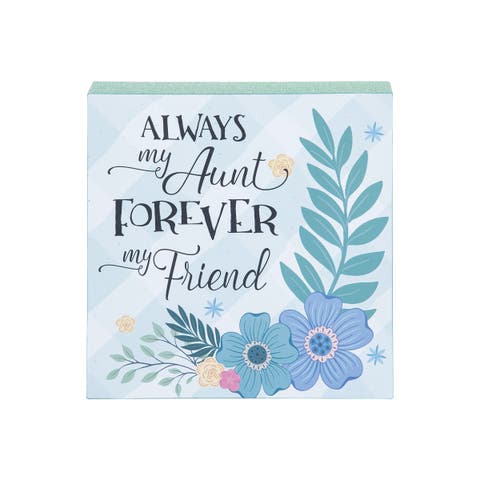 Always My Aunt Wooden Plaque