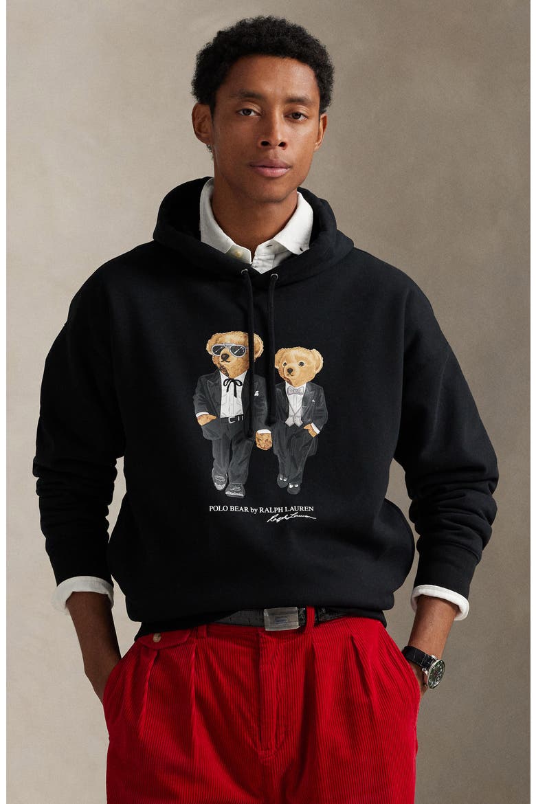 Polo Ralph Lauren Ralph & Ricky Tuxedo Bear Graphic Hoodie (Men