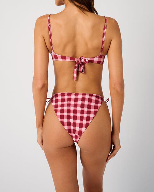 Weworewhat Full Coverage Underwire Bikini Top In Brown