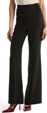 Laundry by Shelli Segal Patch Pocket Flare Leg Pants