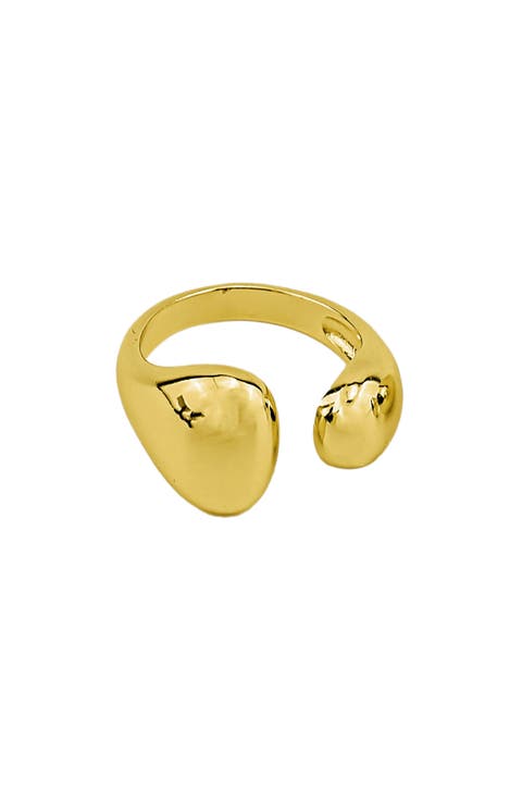Molten Tapered Open Band Ring