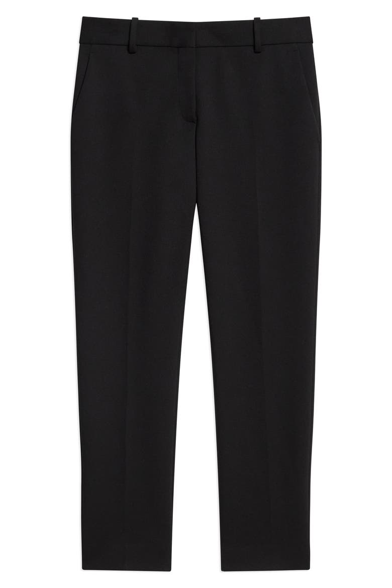 Treeca Slim Fit Crop Pants, Alternate, color, BLACK
