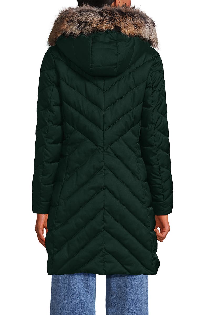 Lands' End Insulated Cozy Fleece Lined Primaloft Coat, Alternate, color, Deep Evergreen