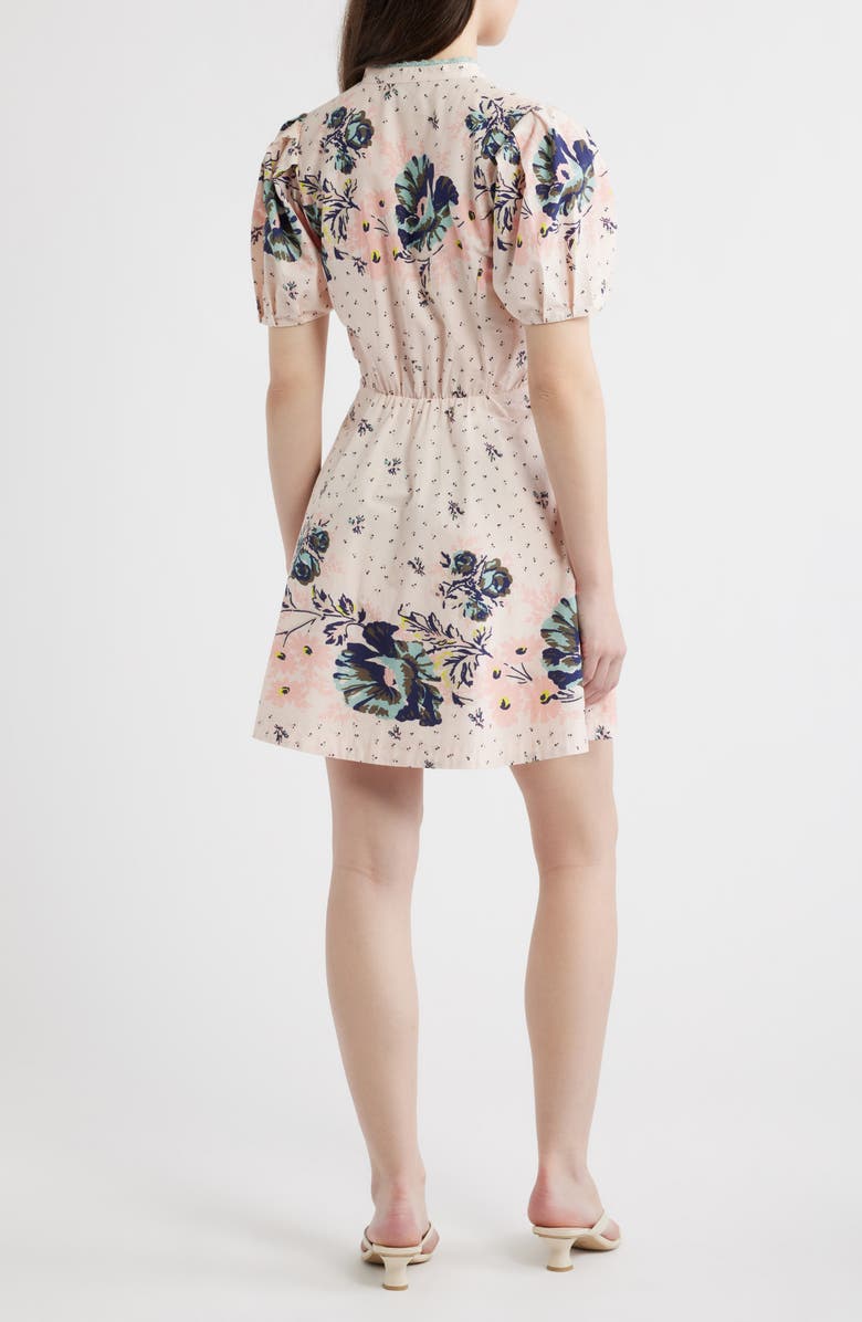 Cleobella Micah Mixed Floral Print Organic Cotton Poplin Minidress, Alternate, color, Liora Print