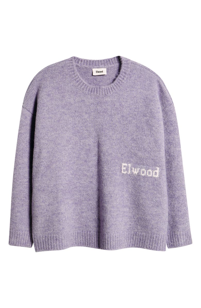 Elwood Oversize Crewneck Sweater, Alternate, color, Lavender