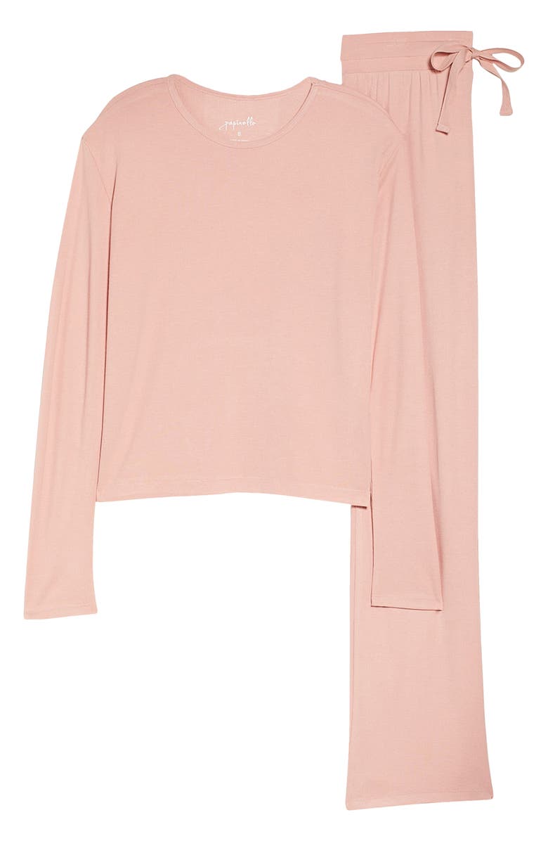 Papinelle Rib Pajamas, Alternate, color, 