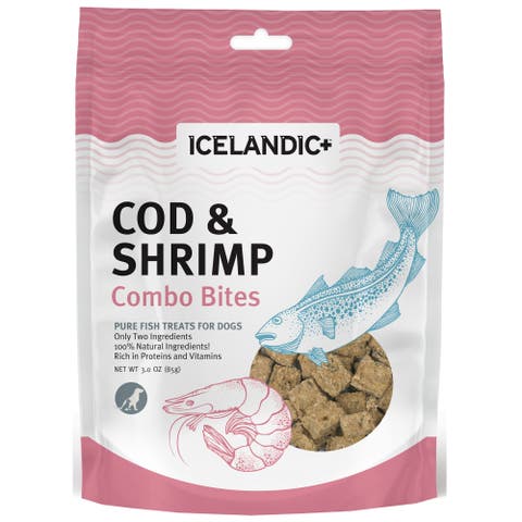 Cod 
Shrimp Combo Bites Dog Treat 3.0oz Bag