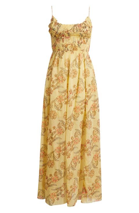 Ciella Floral Cotton Maxi Dress