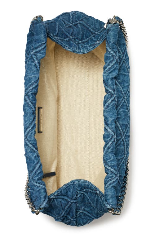 TORY BURCH TORY BURCH FLEMING SOFT QUILTED DENIM HOBO BAG 