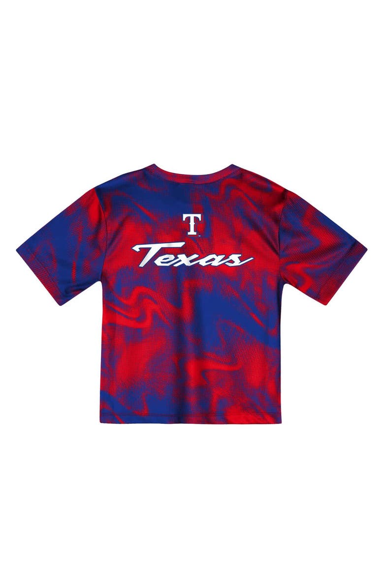 Outerstuff Toddler Red/Royal Texas Rangers Pinch Hitter Infielder T-Shirt & Shorts Set, Alternate, color, Red