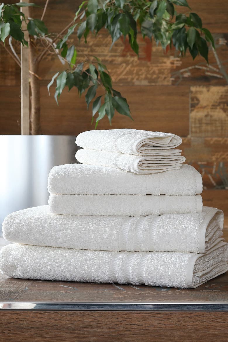 Denzi 6-Piece Towel Set - Cream, Alternate, color, CREAM