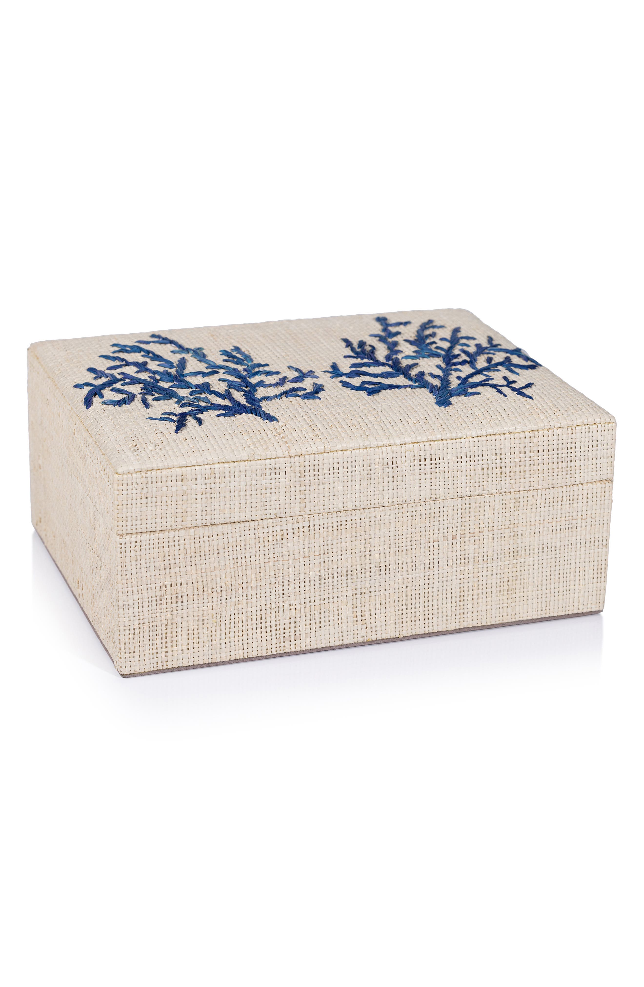 Zodax Coral Lagoon Raffia Box