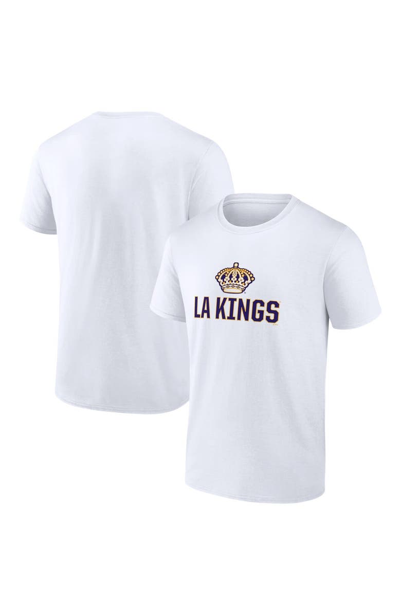 FANATICS Men's Fanatics Branded White Los Angeles Kings Special Edition 2.0 Wordmark T-Shirt, Main, color, 
