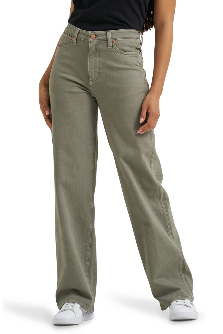 High Waist Loose Straight Leg Jeans, Main, color, SHADOW