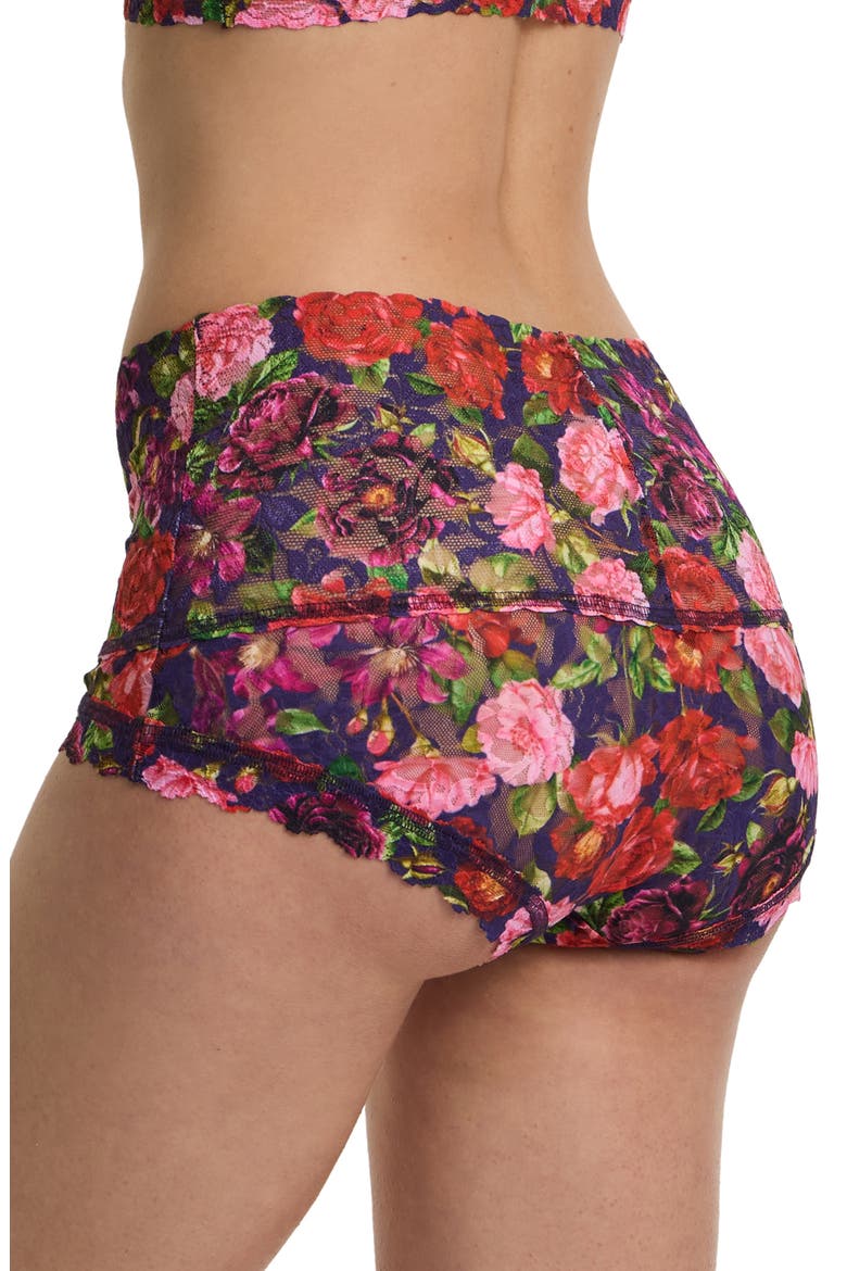 Printed Lace Boyshorts, Alternate, color, WINTERS TALE