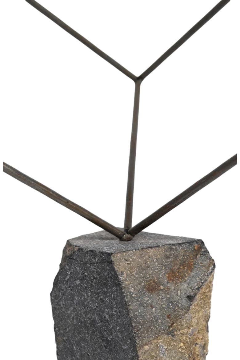 Single Cube Sculpture, Alternate, color, Brown