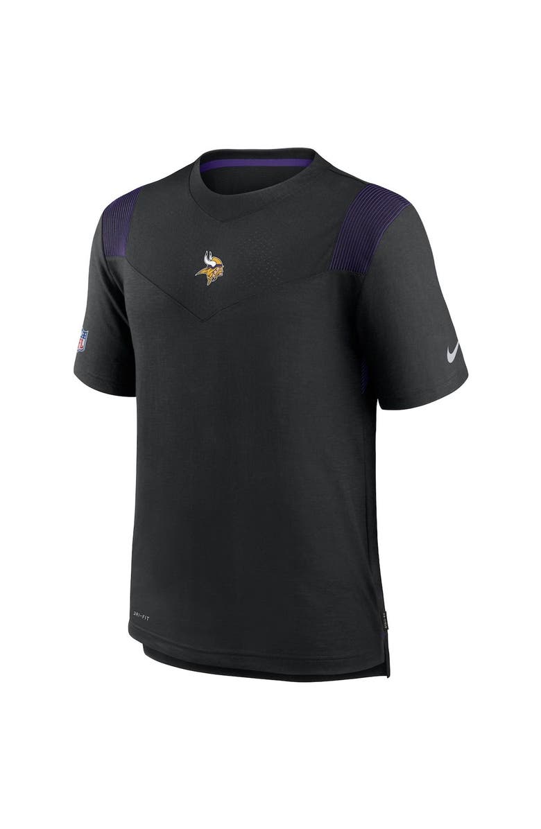 Nike Men's Nike Black Minnesota Vikings Sideline Player UV Performance T-Shirt, Alternate, color, Black