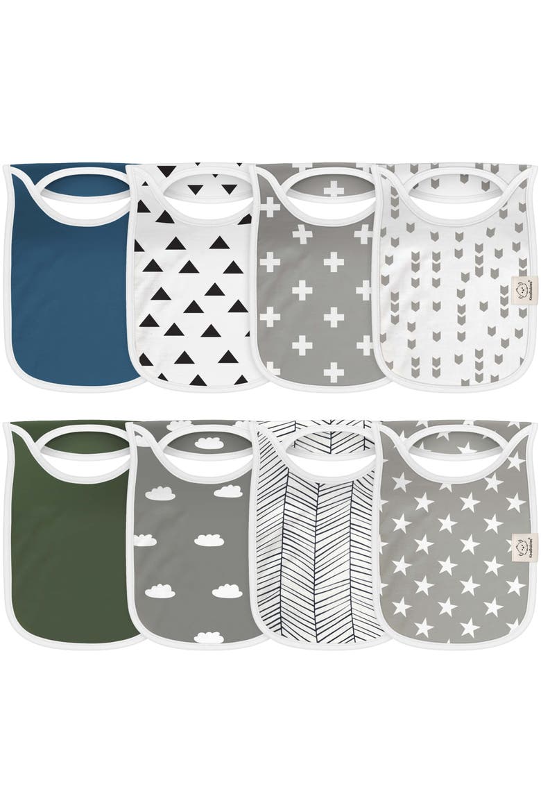 8-Pack Hallo Drool Bibs, Main, color, Crossroads