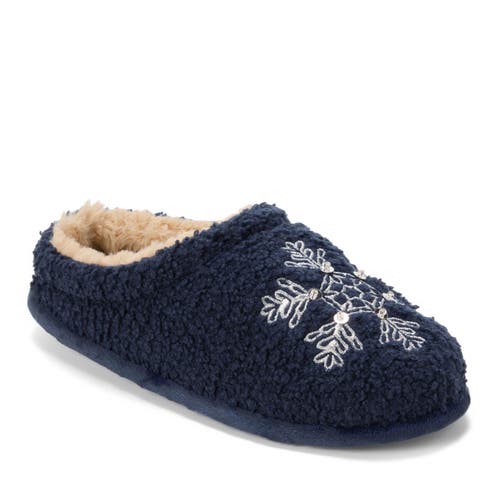 Dearfoams Holiday Novelty Clog Slipper In Blue