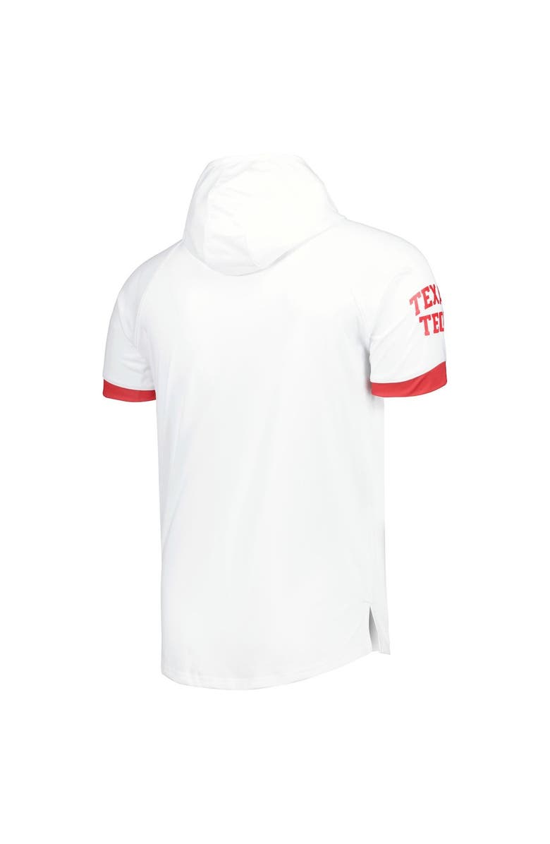 Under Armour Men's Under Armour White Texas Tech Red Raiders On-Court Raglan Hoodie T-Shirt, Alternate, color, 