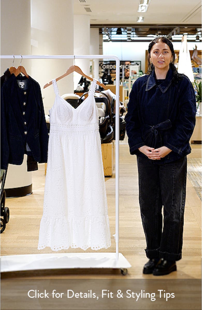 Tiah Eyelet Midi Dress, sales video thumbnail