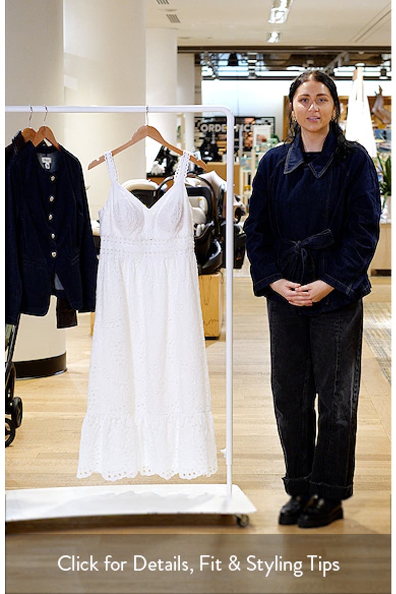 Tiah Eyelet Midi Dress video