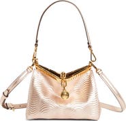 Etro Small Vela Wave Leather Shoulder Bag