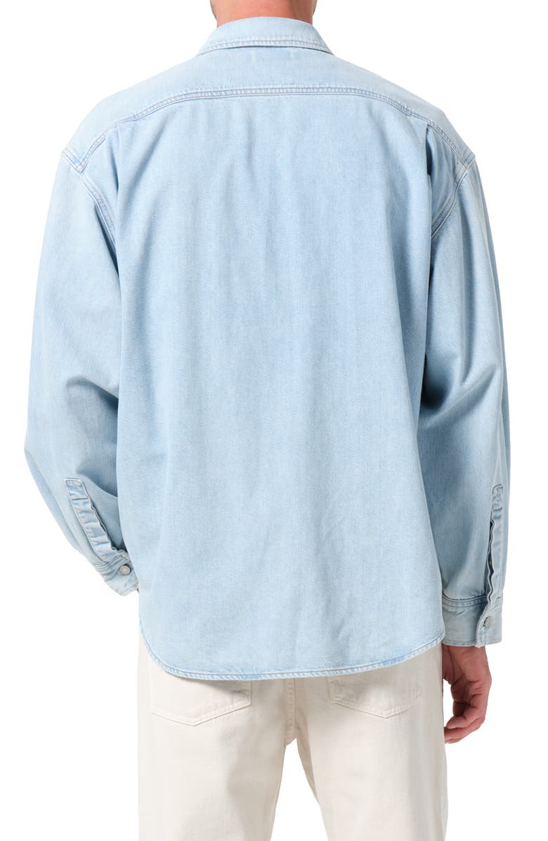 AGOLDE Clark Denim Button-Up Shirt Jacket, Alternate, color, Premise Indigo