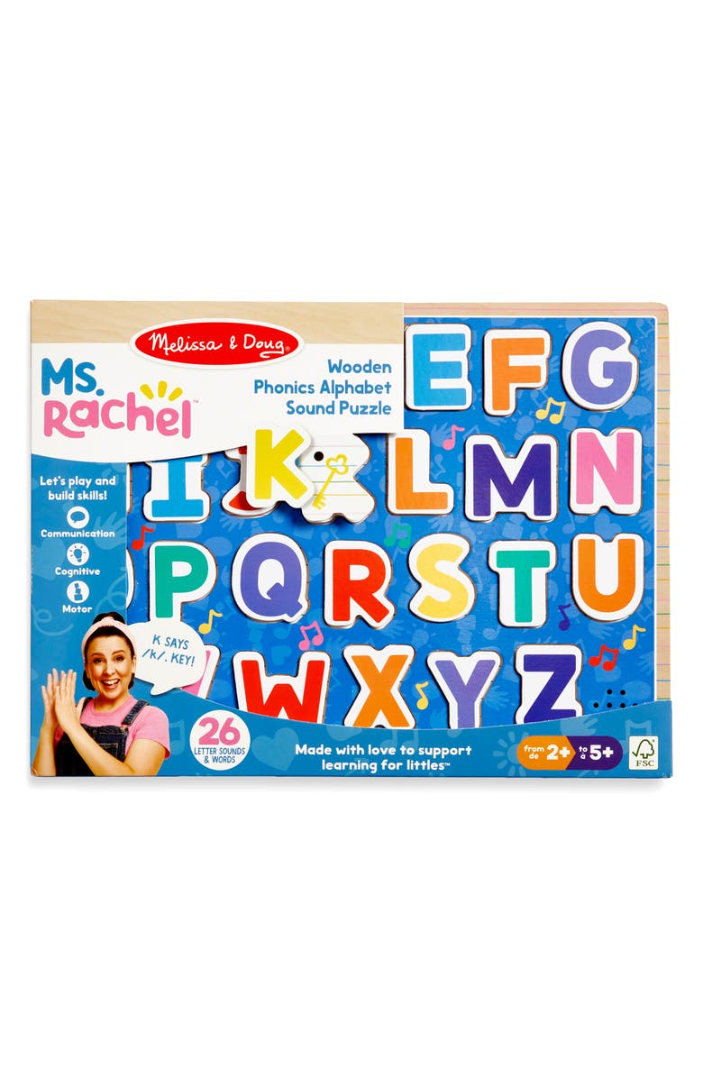 Melissa & Doug x Ms. Rachel Alphabet Phonics Sound Puzzle, Alternate, color,