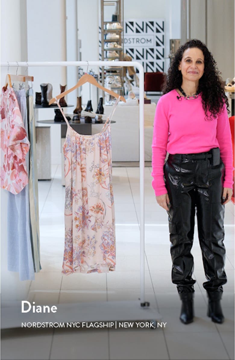 Coco Floral Strappy Sateen Nightgown, sales video thumbnail