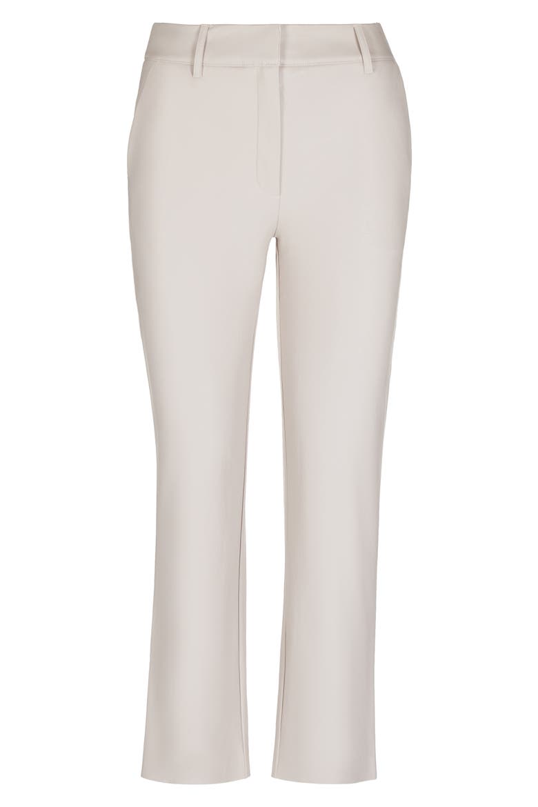 Faux Leather 7/8 Trousers, Alternate, color, PORCELAIN