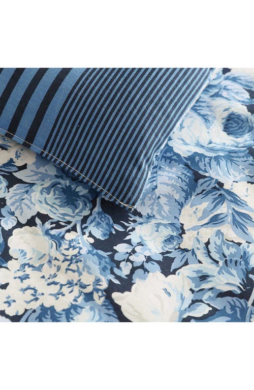 Laura Ashley Sweet Memories Comforter Set In Dark Blue