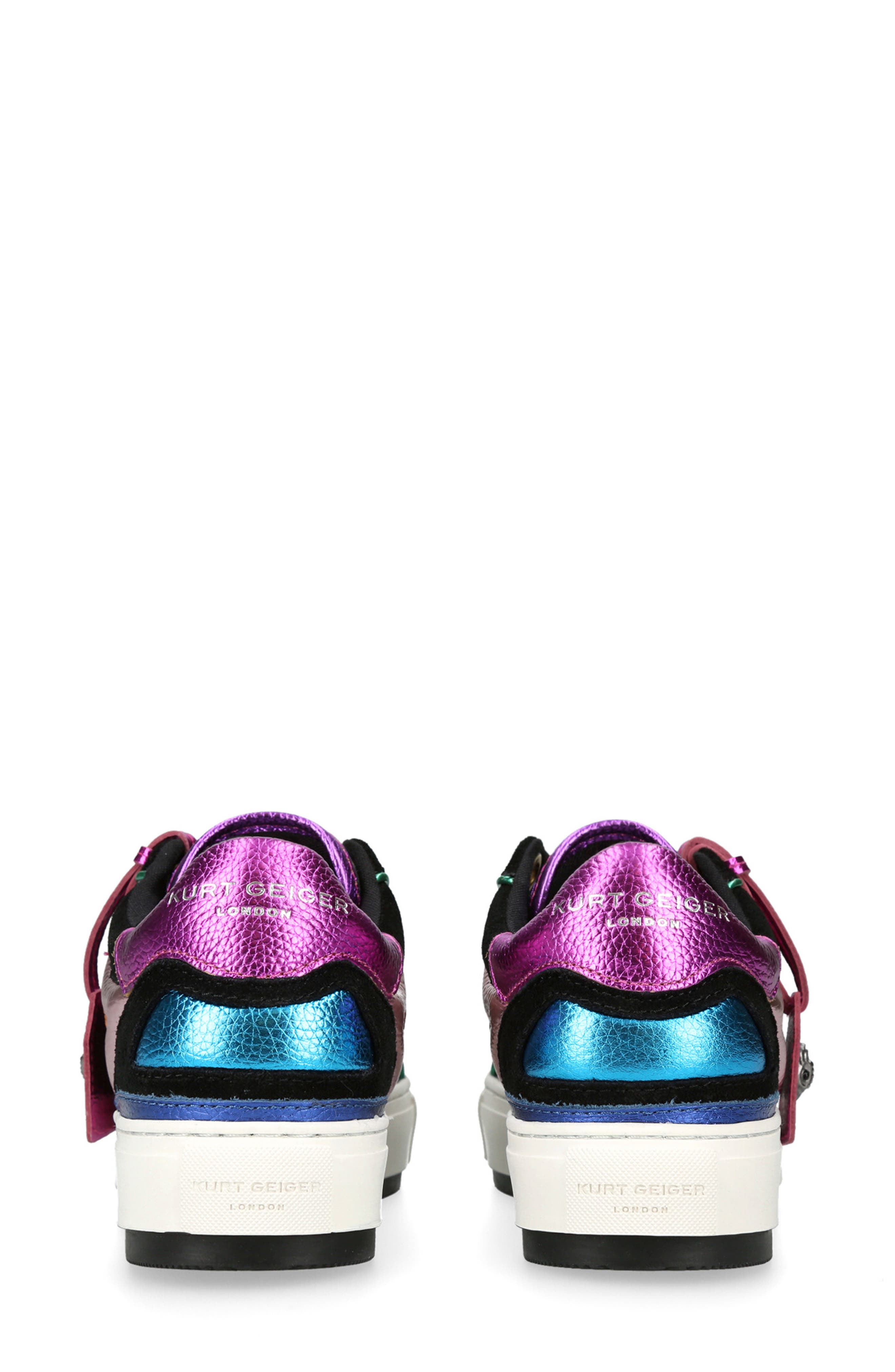 Kurt Geiger London Southbank Tag Platform Sneaker, Alternate, color, Charcoal