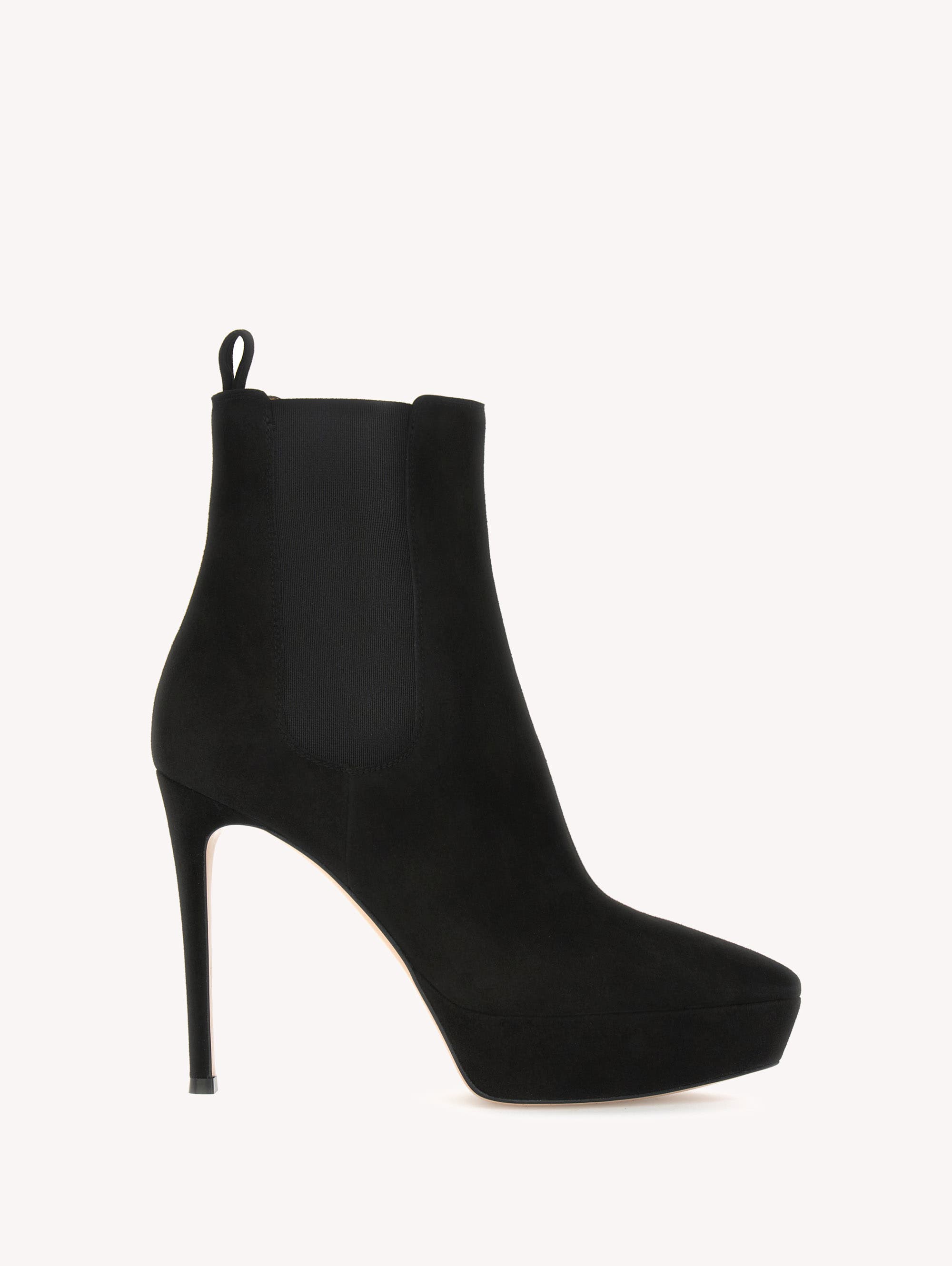 Kim Booties, Main, color, Black Suede