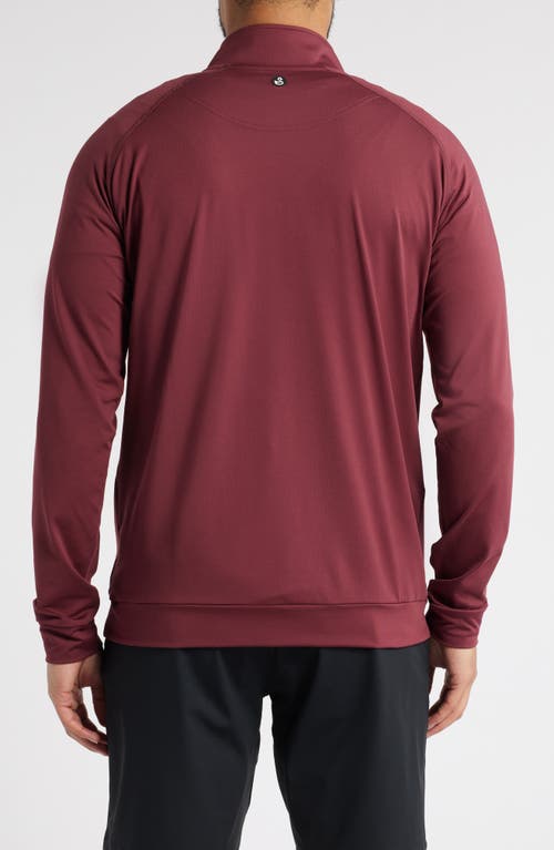 Swannies Colt Quarter Zip Golf Pullover In Maroon