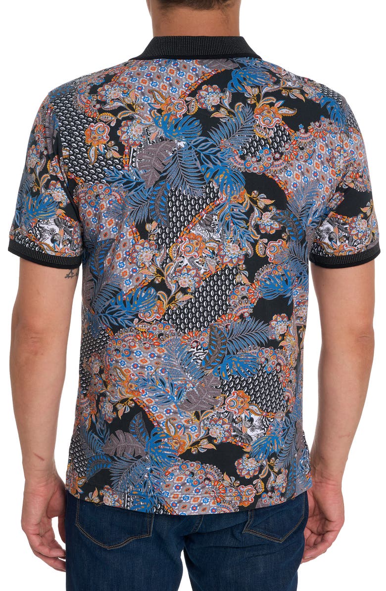 Robert Graham Radical Floral Polo, Alternate, color, 