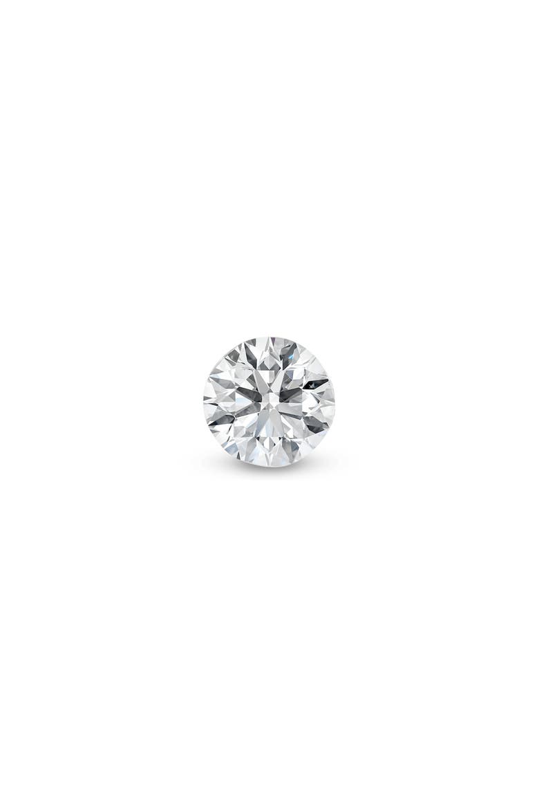 Invisible Diamond Threaded Stud Earring, Alternate, color, WHITE GOLD