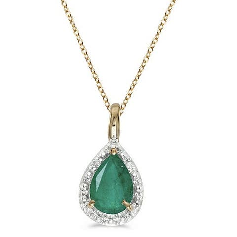Pear Shaped Pendant Necklace