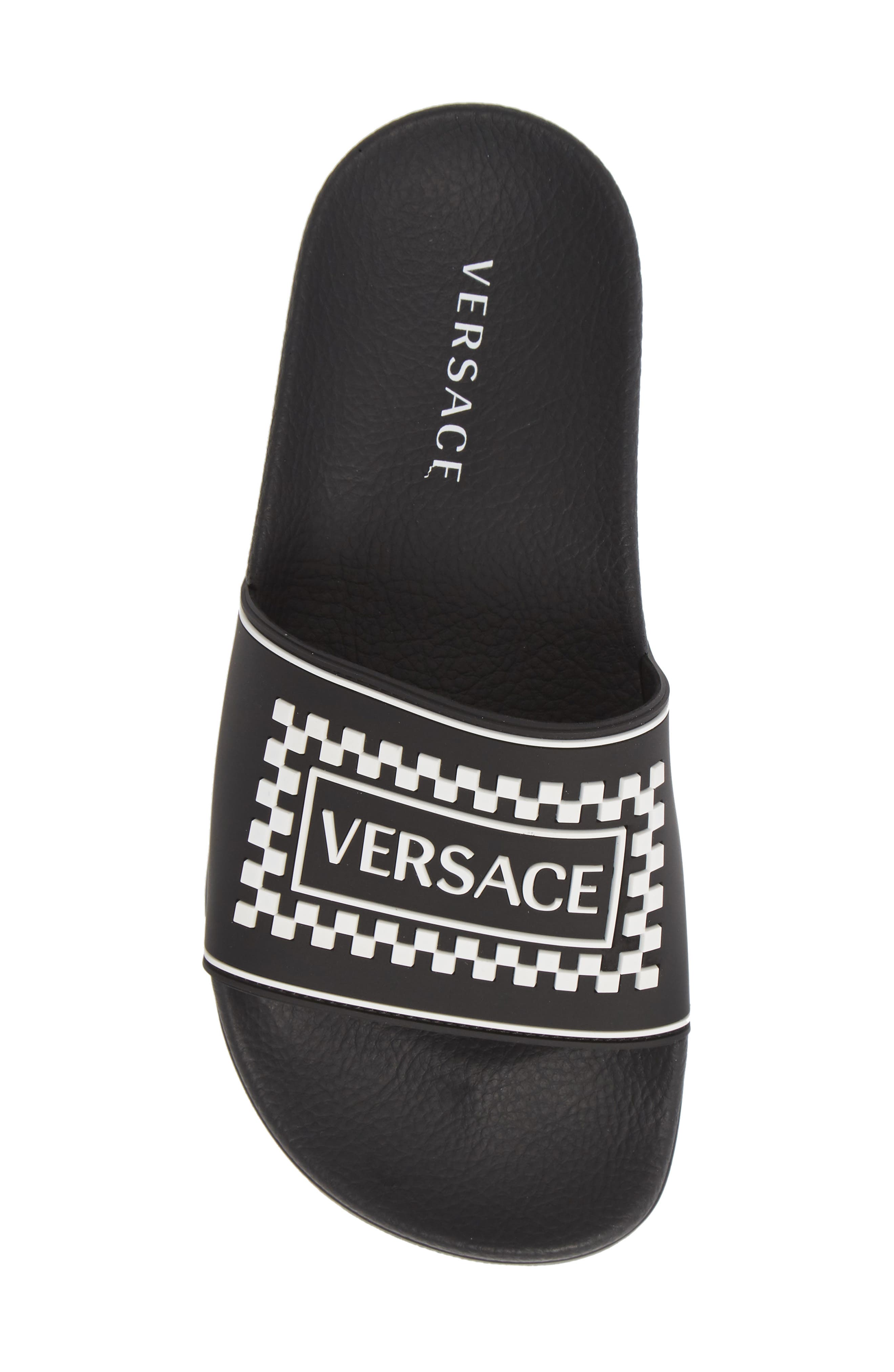 Versace First Line Slide Sandal, Alternate, color, 