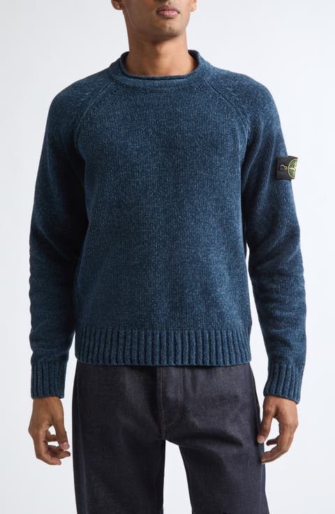 Compass Logo Patch Crewneck Sweater