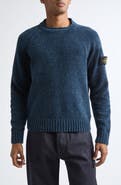 Stone Island Compass Logo Patch Crewneck Sweater