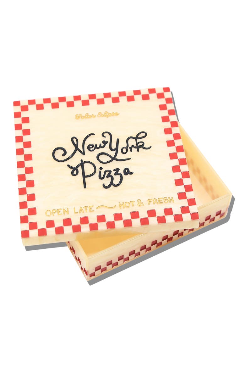 New York Pizza Decorative Box, Alternate, color, CREAM